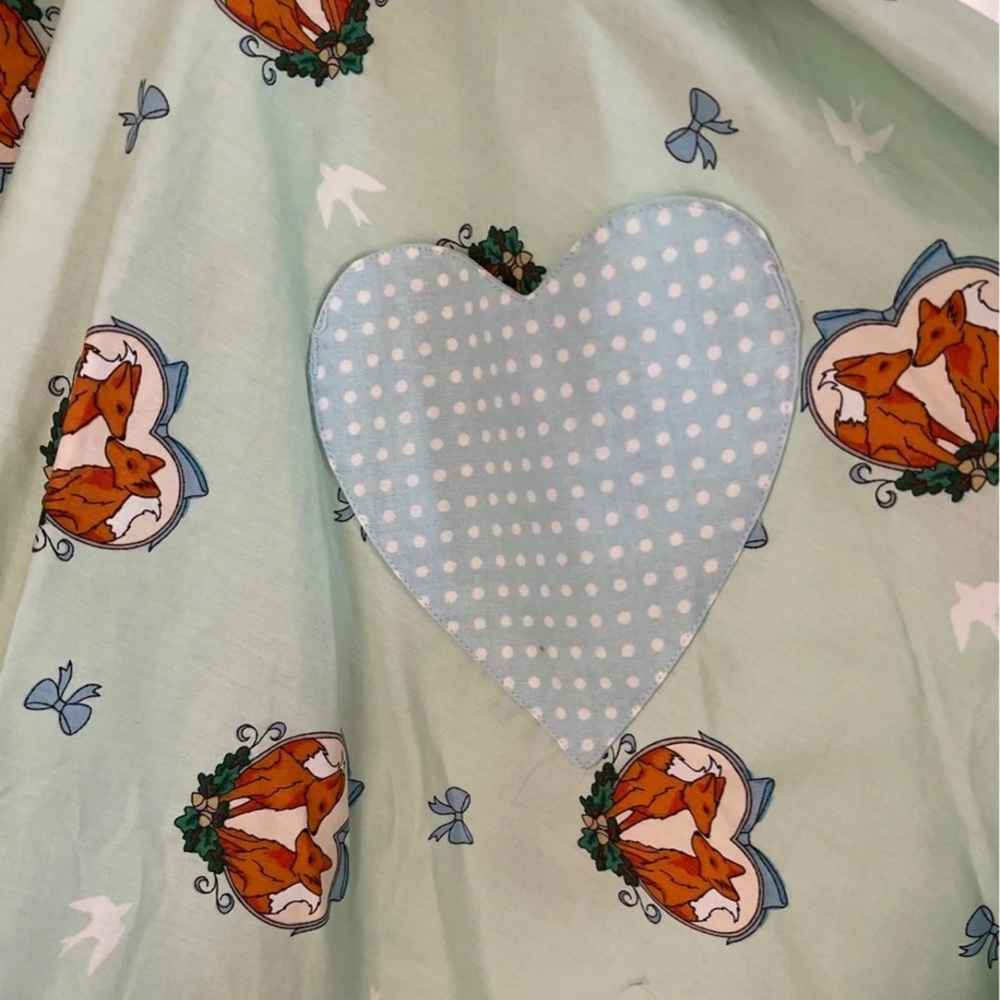 Hell Bunny Rockabilly style fox print skirt - Picture 4 of 7